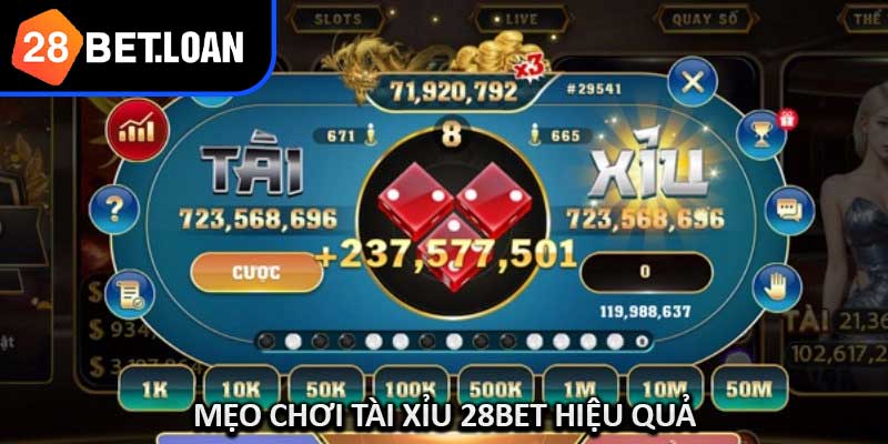 Mẹo Chơi Tài Xỉu 28BET Hiệu Quả